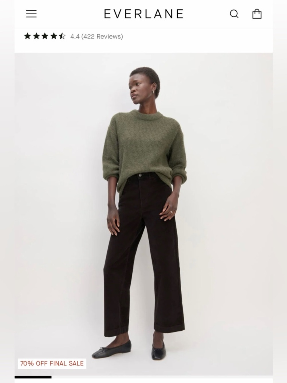 Everlane Corduroy Wide Leg